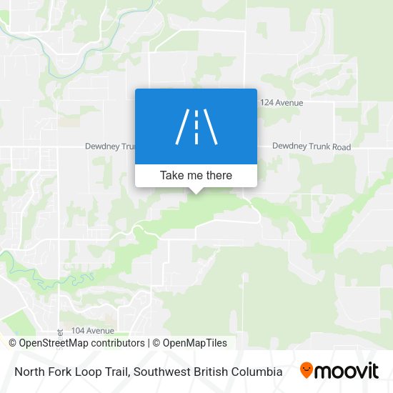North Fork Loop Trail map