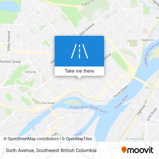 Sixth Avenue map