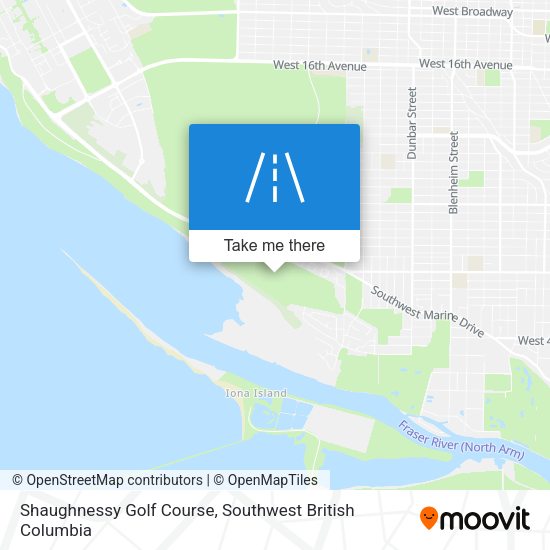 Shaughnessy Golf Course map
