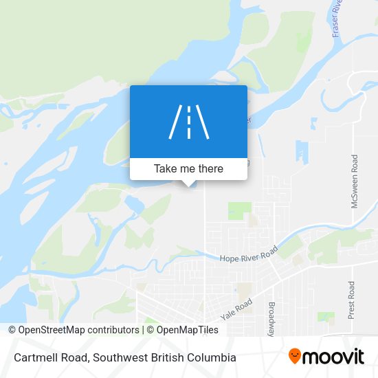 Cartmell Road map