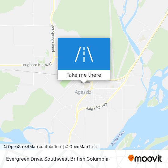 Evergreen Drive map