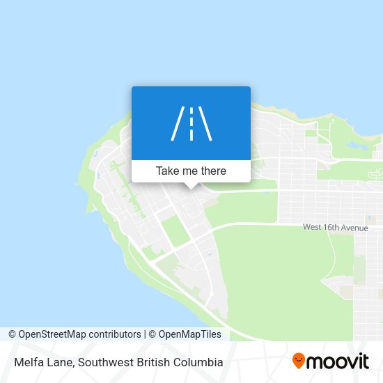 Melfa Lane map