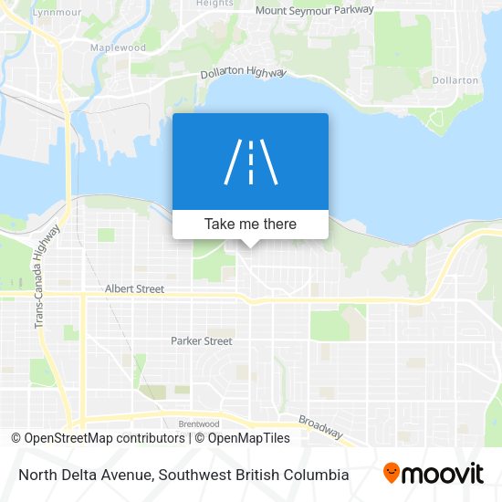North Delta Avenue map