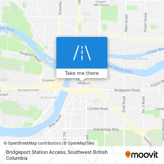 Bridgeport Station Access map