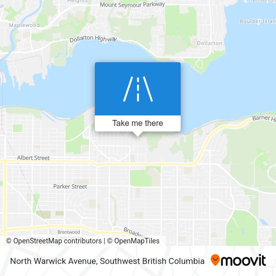 North Warwick Avenue map