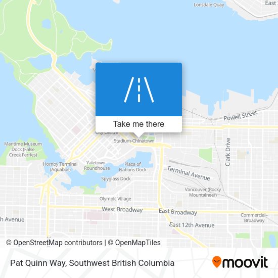 Pat Quinn Way map