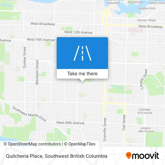 Quilchena Place map