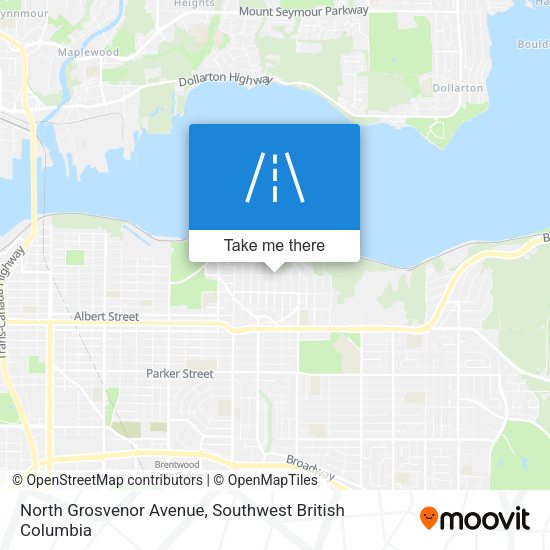 North Grosvenor Avenue map