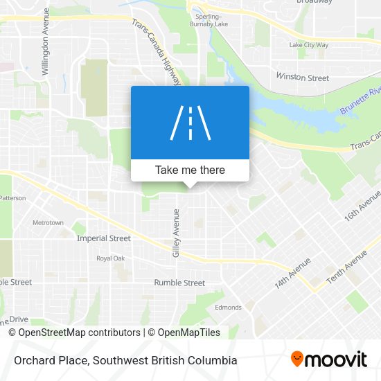 Orchard Place map