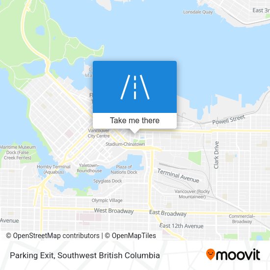 Parking Exit map