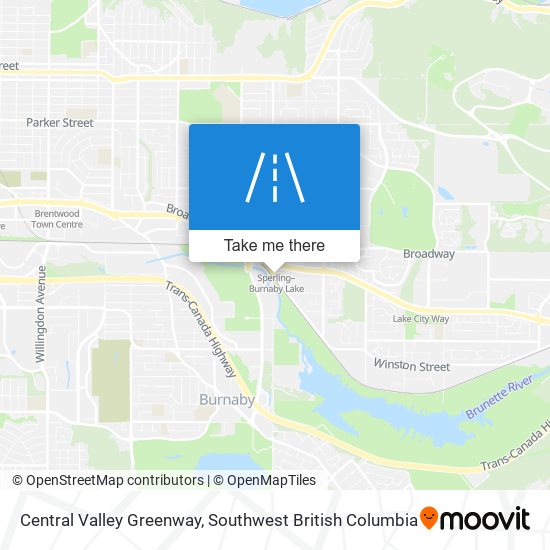 Central Valley Greenway Map How To Get To Central Valley Greenway In Burnaby By Bus Or Skytrain?