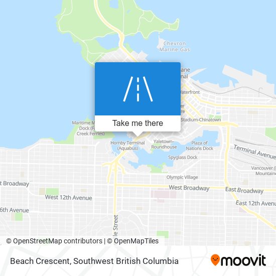 Beach Crescent map