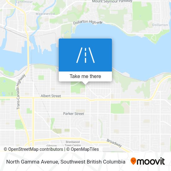 North Gamma Avenue map