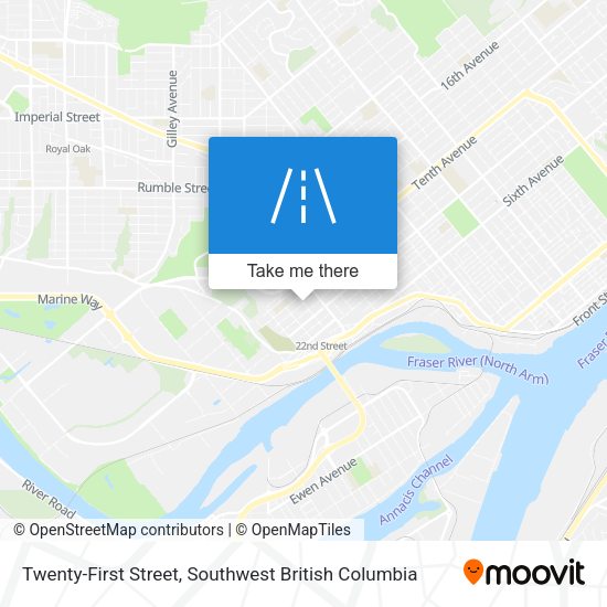 Twenty-First Street map