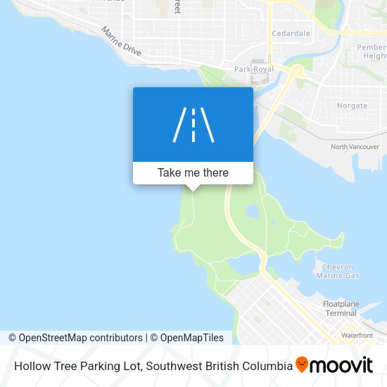 Hollow Tree Parking Lot plan