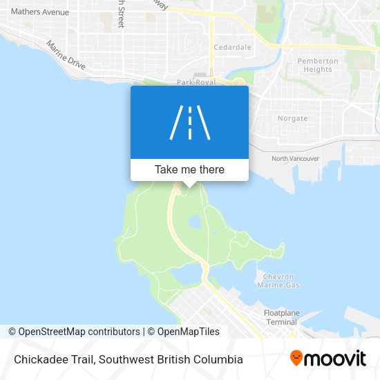 Chickadee Trail map