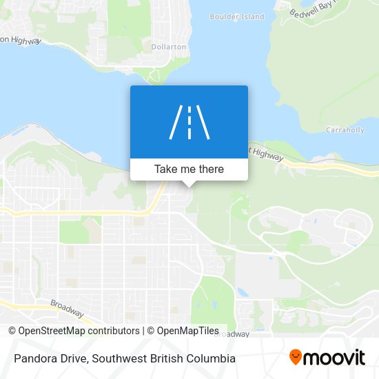 Pandora Drive map