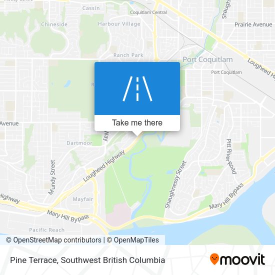 Pine Terrace map