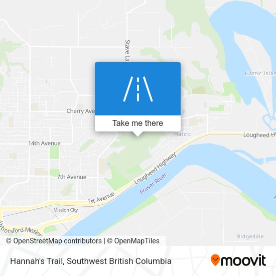 Hannah's Trail map