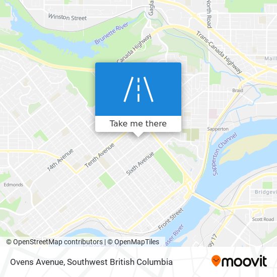 Ovens Avenue map