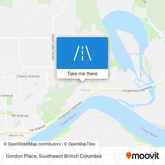 Gordon Place map