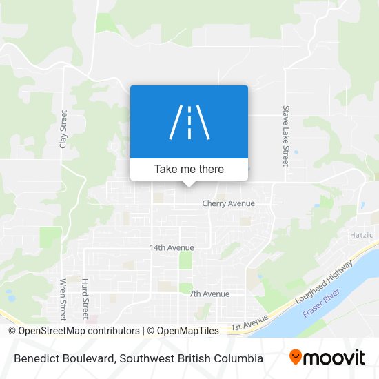 Benedict Boulevard map