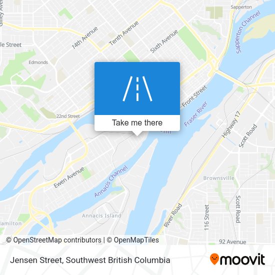 Jensen Street map