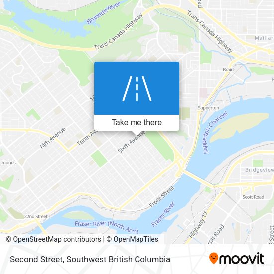 Second Street map
