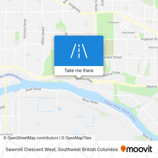 Sawmill Crescent West map