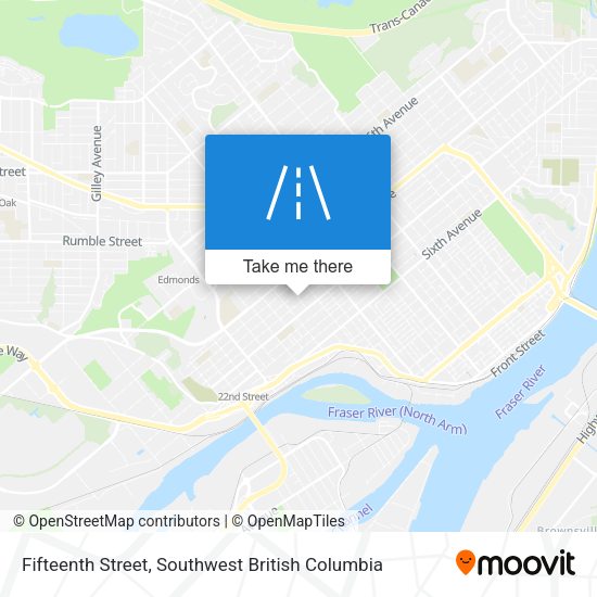 Fifteenth Street map