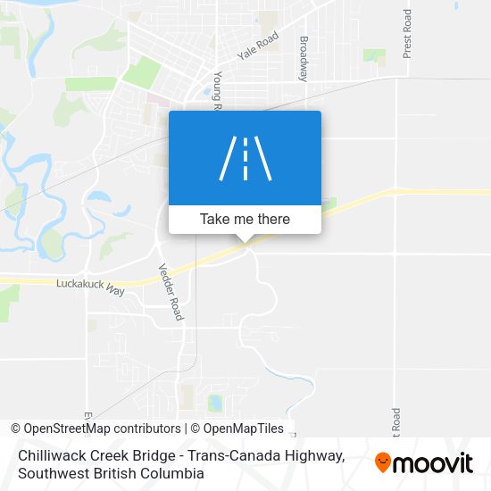 Chilliwack Creek Bridge - Trans-Canada Highway map