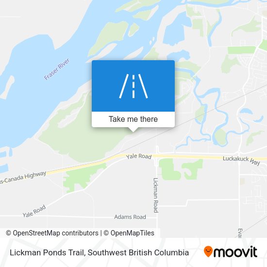 Lickman Ponds Trail map