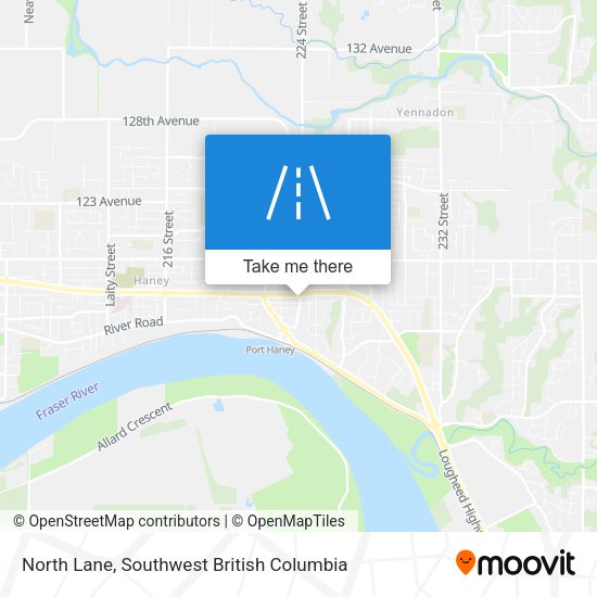 North Lane map