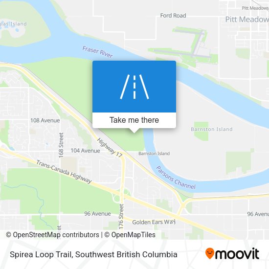 Spirea Loop Trail map