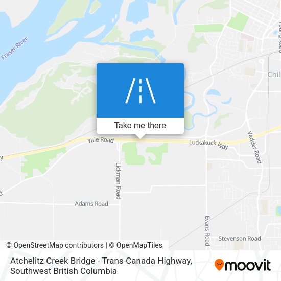Atchelitz Creek Bridge - Trans-Canada Highway map