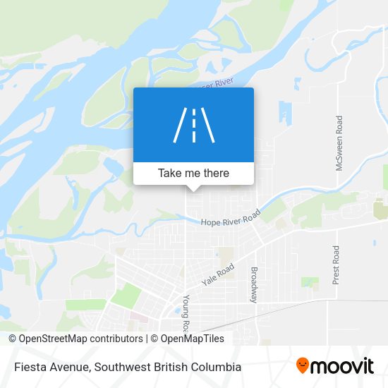 Fiesta Avenue map