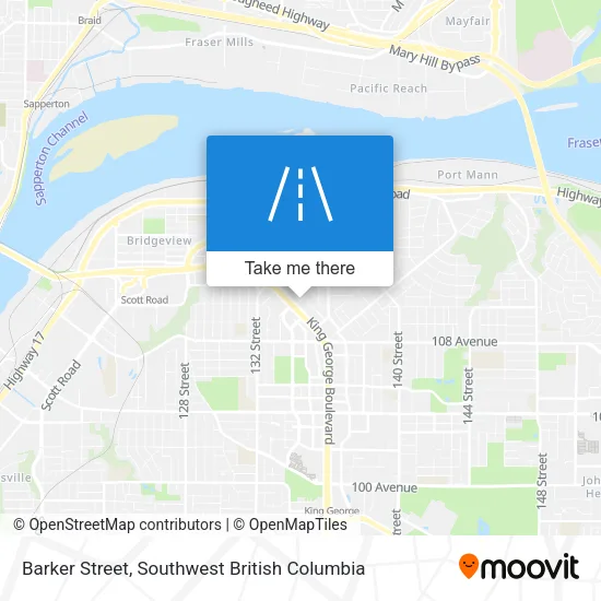Barker Street map