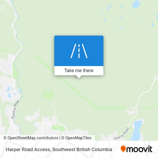 Harper Road Access map