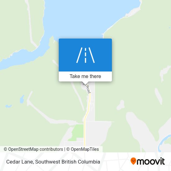 Cedar Lane map