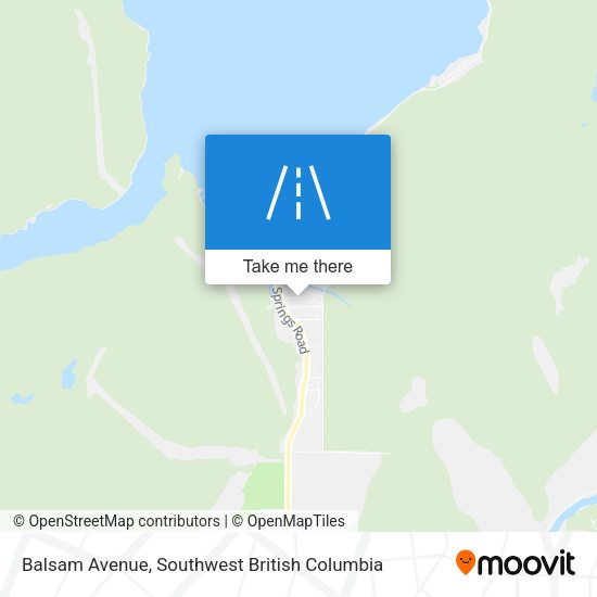 Balsam Avenue map