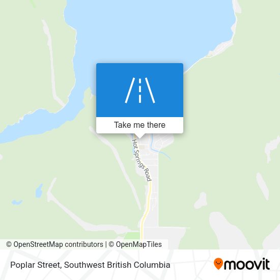 Poplar Street map