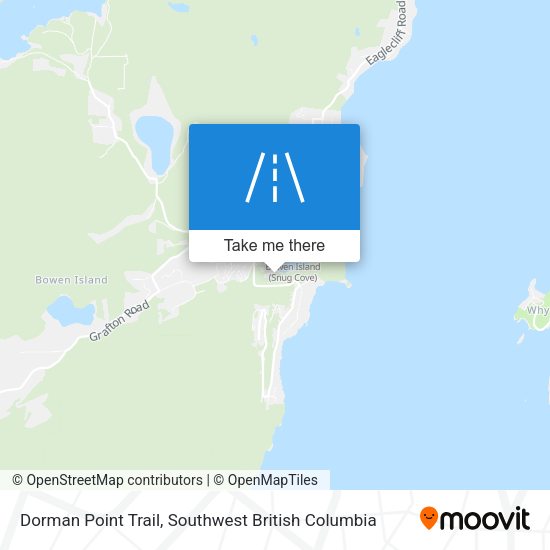 Dorman Point Trail map
