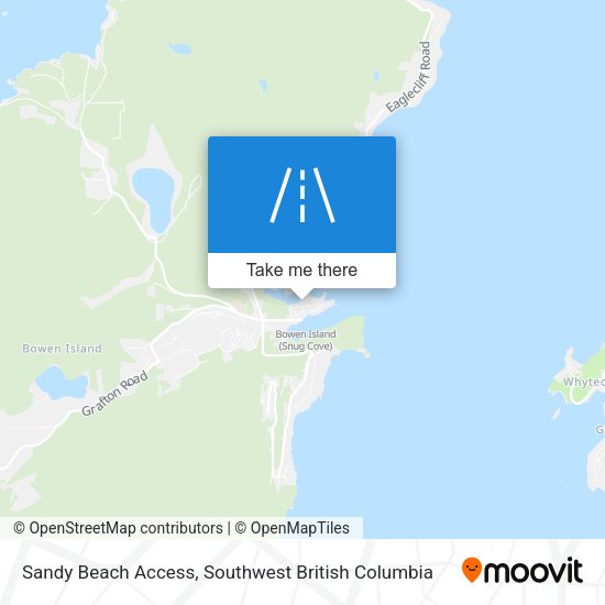 Sandy Beach Access map