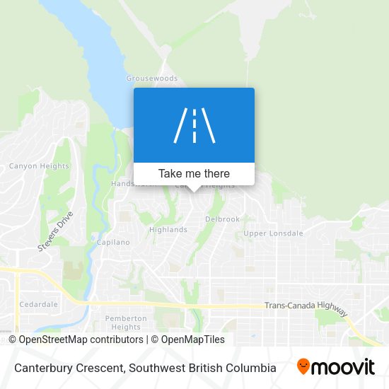 Canterbury Crescent map
