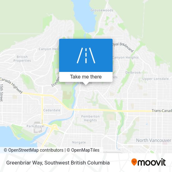 Greenbriar Way map