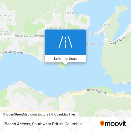 Beach Access map