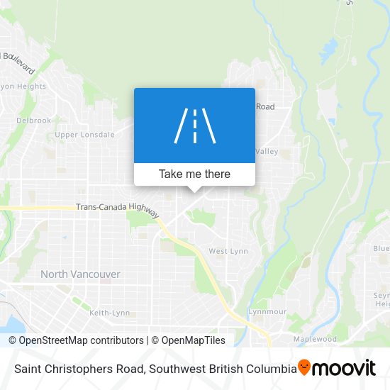 Saint Christophers Road map