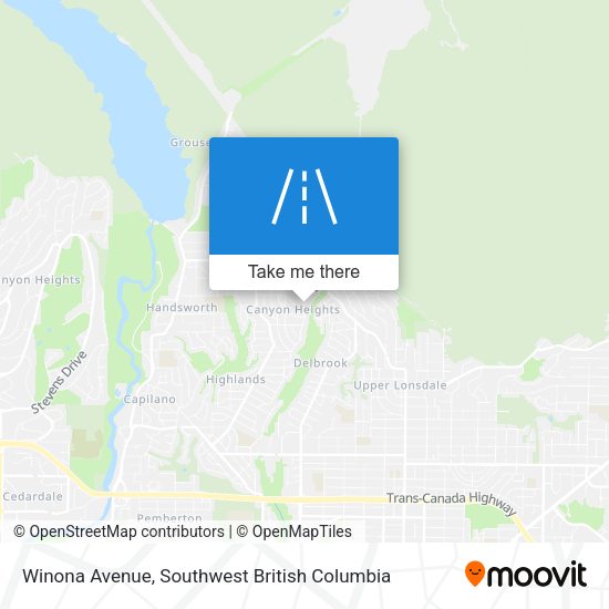 Winona Avenue map