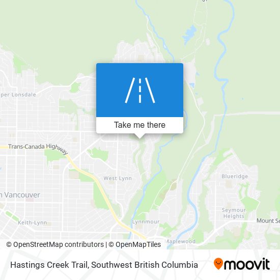 Hastings Creek Trail map