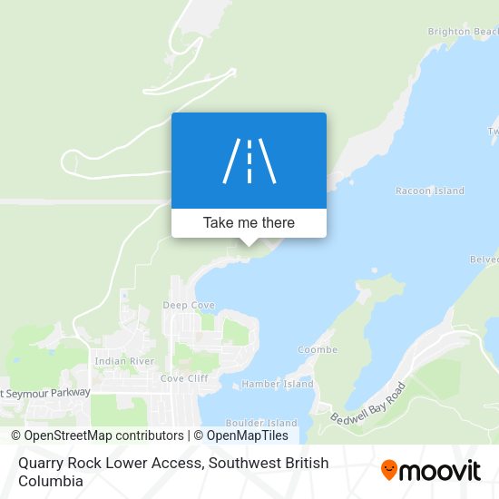 Quarry Rock Lower Access map